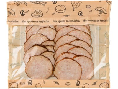 Hoogvliet Grillworst gesneden