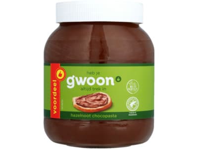 G'woon Hazelnootpasta 13%