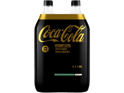 Coca-Cola Zero sugar zero caffeine 4-pack