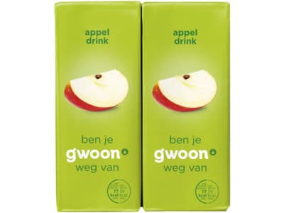 G'woon Appeldrink 10 x 0,2L