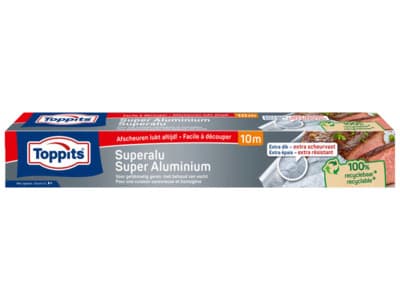 Toppits Super aluminiumfolie 10 meter