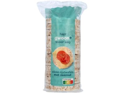 G'woon Dikke rijstwafels zeezout