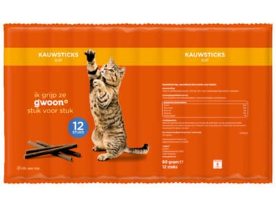 G'woon Katten kauwsticks kip