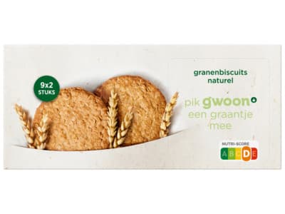 G'woon Granenbiscuit naturel