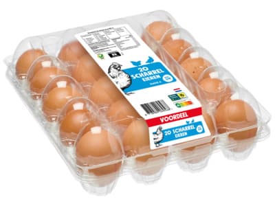 Witte scharreleieren