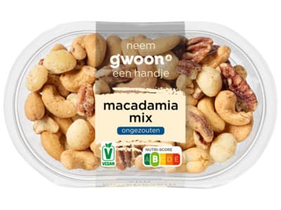Gwoon Macadamiamix ongezouten