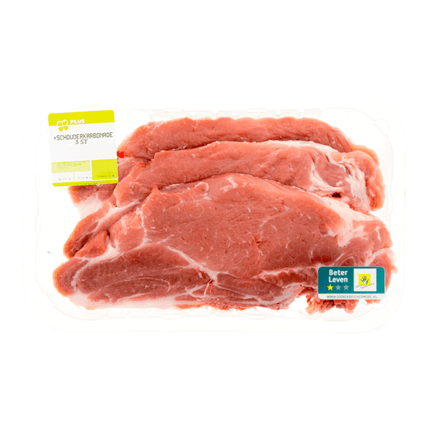 PLUS Schouderkarbonade 3 stuks