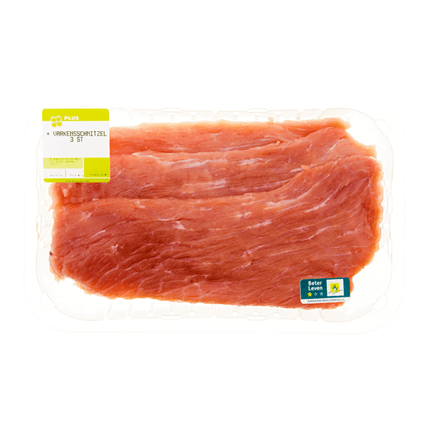 PLUS Varkensschnitzel 3 stuks