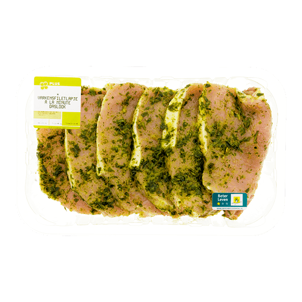 PLUS Varkensfiletlapje daslook a la minute