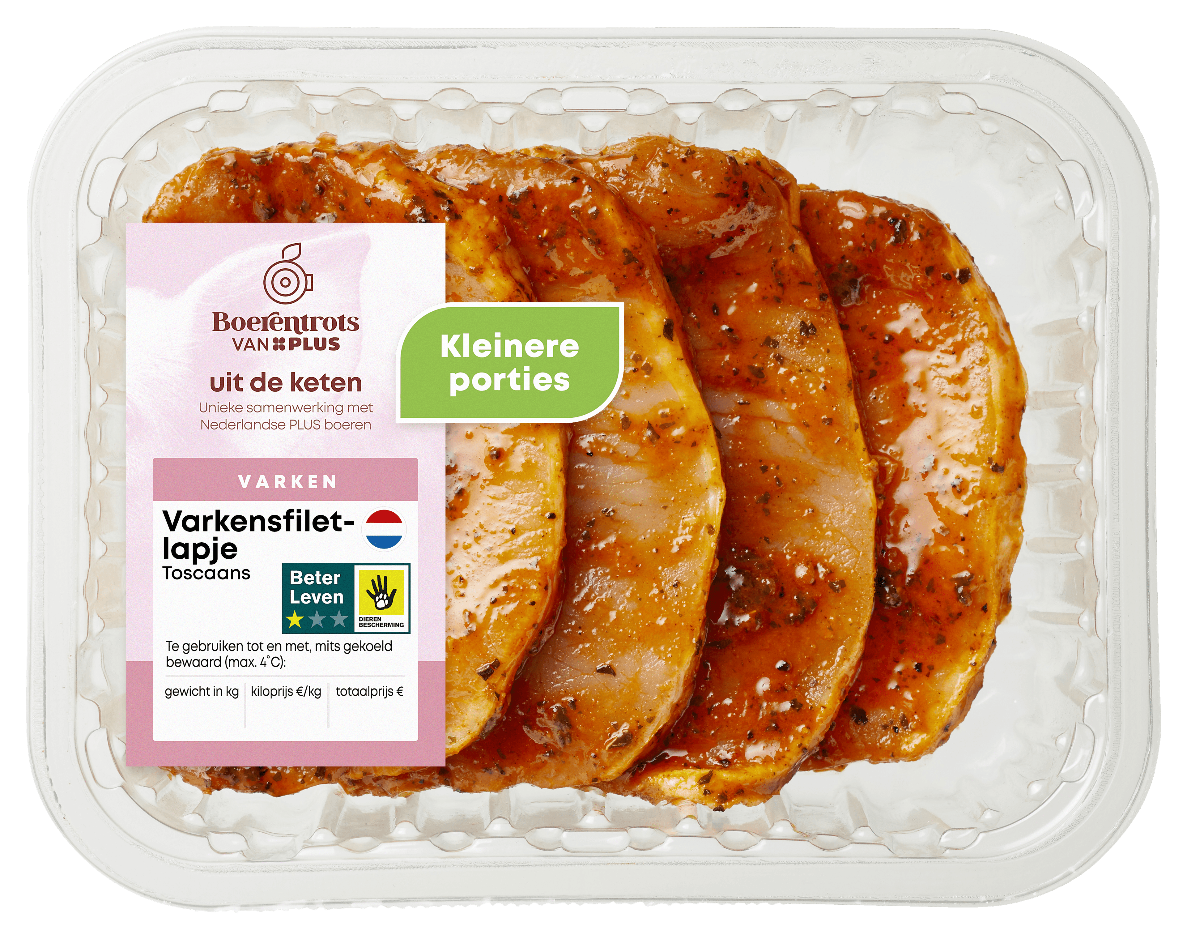 PLUS Varkensfiletlapje Toscaans a la minute