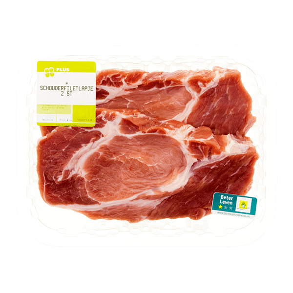 PLUS Schouderfiletlapjes 2 stuks