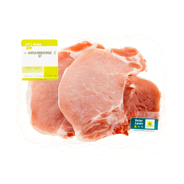 PLUS Haaskarbonade 2 stuks