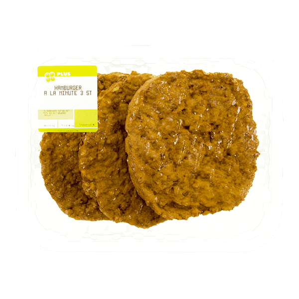PLUS Hamburger a la minute 3 stuks