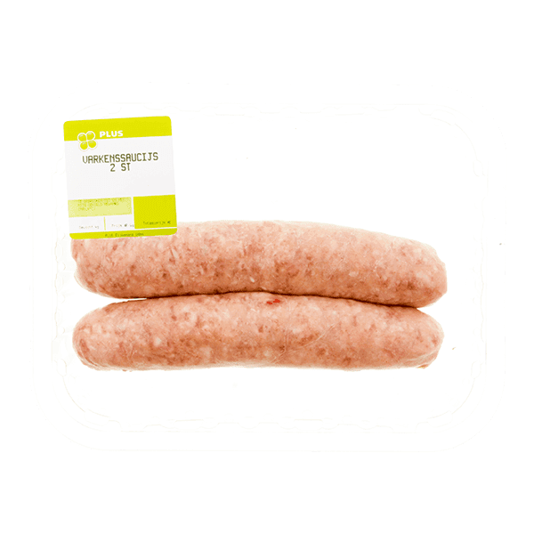 PLUS Saucijs gemengd 2 stuks