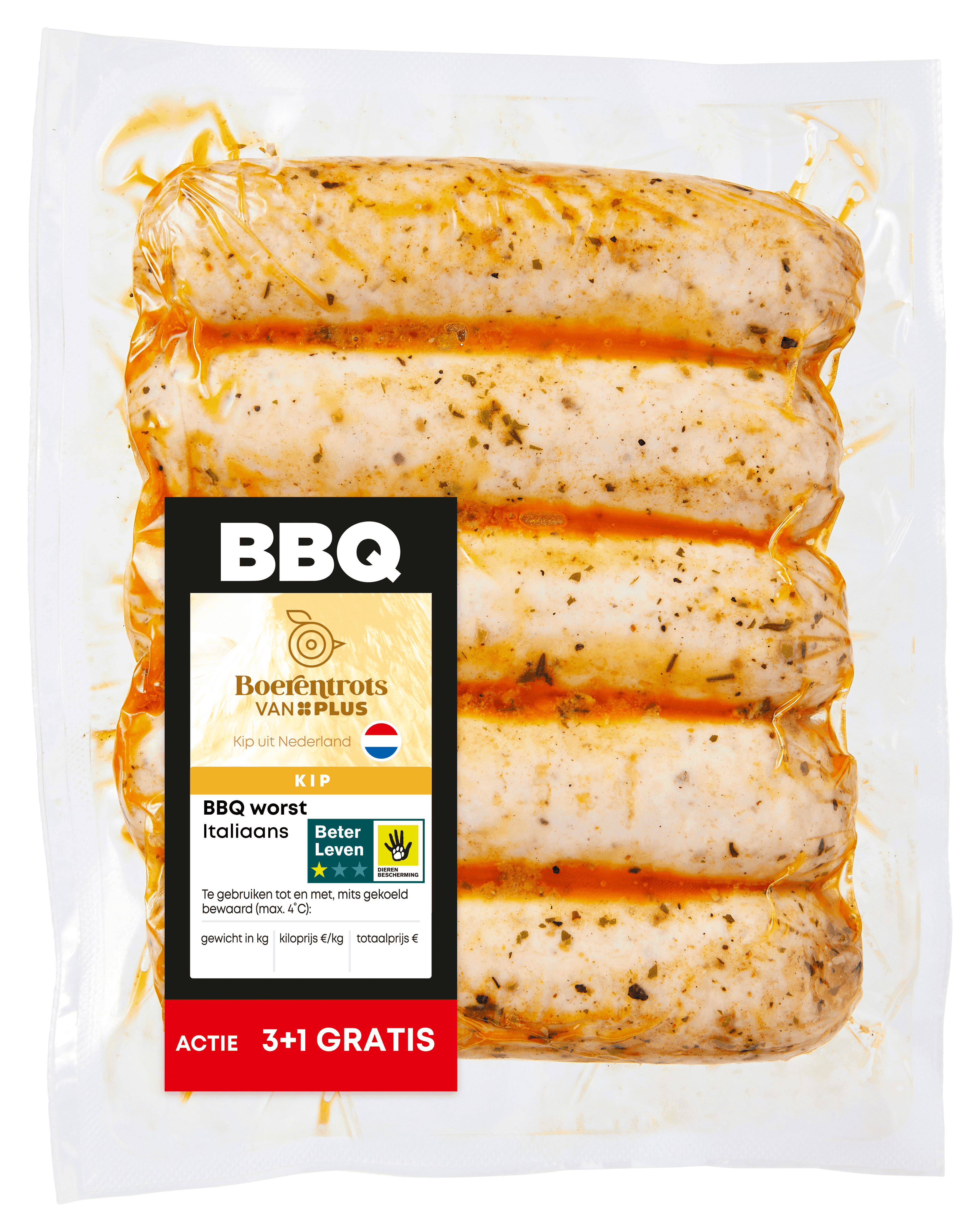 PLUS Boerentrots BBQ worst Italiaans