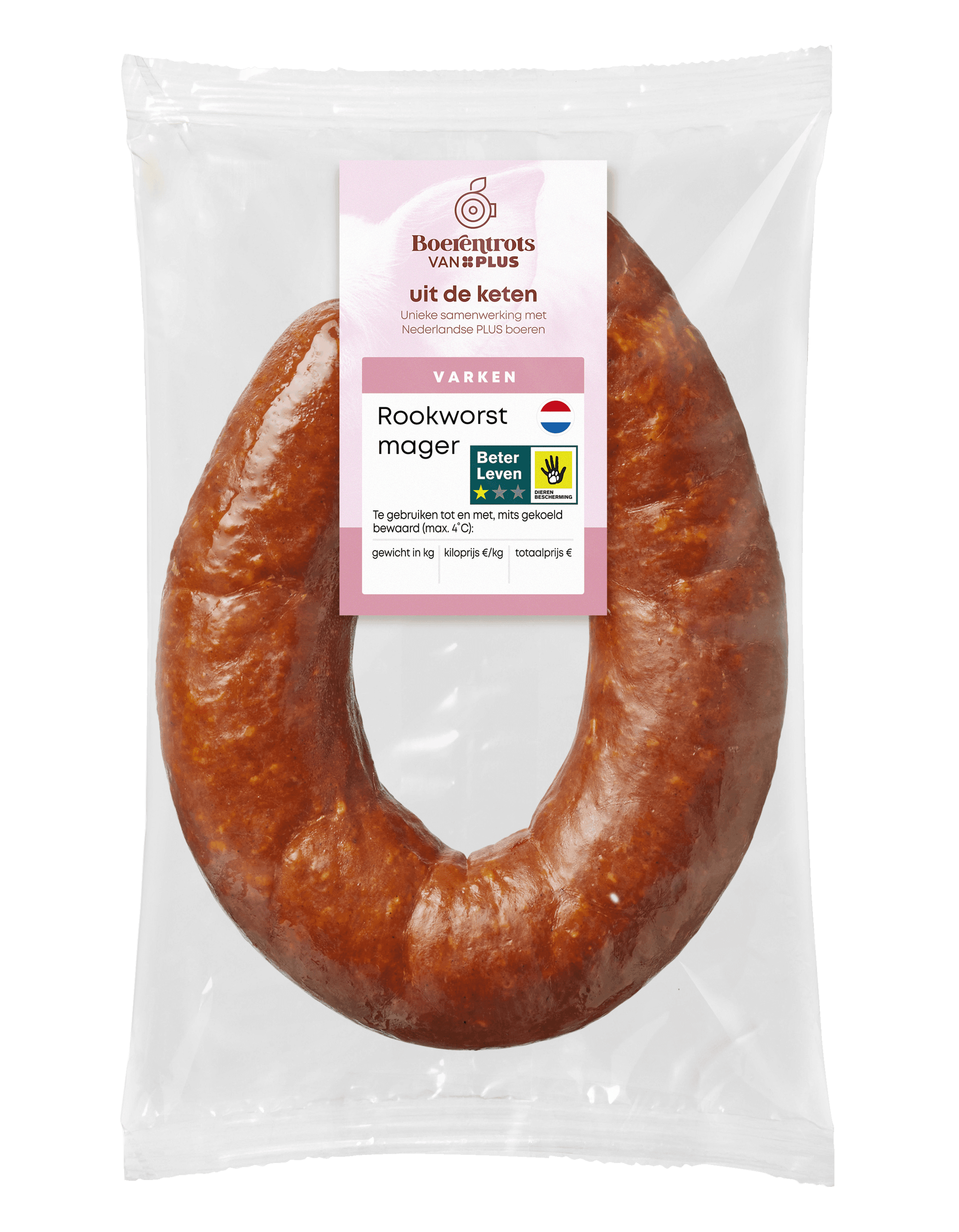 PLUS Boerentrots Verse rookworst mager