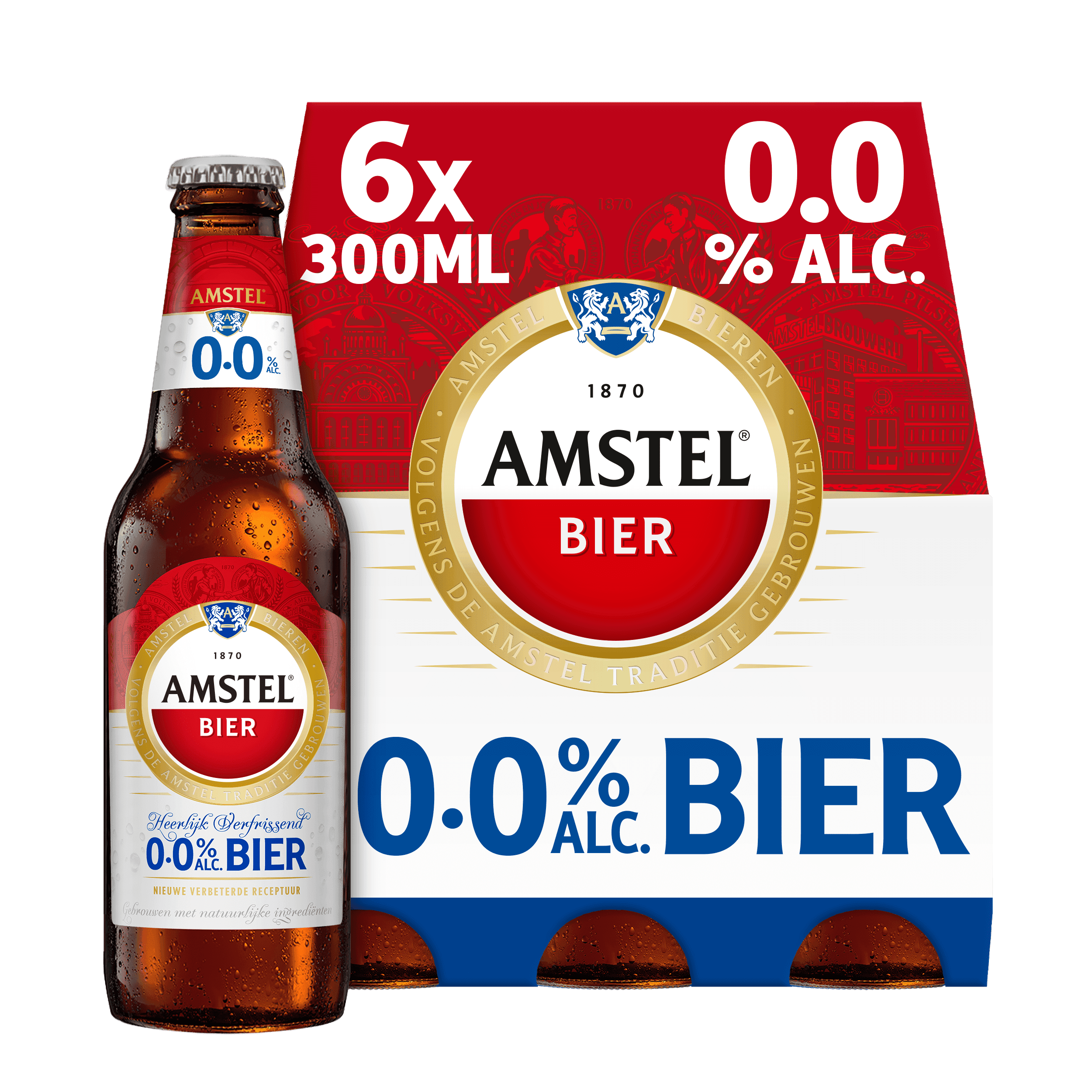 Amstel Pilsener 0.0 bier fles