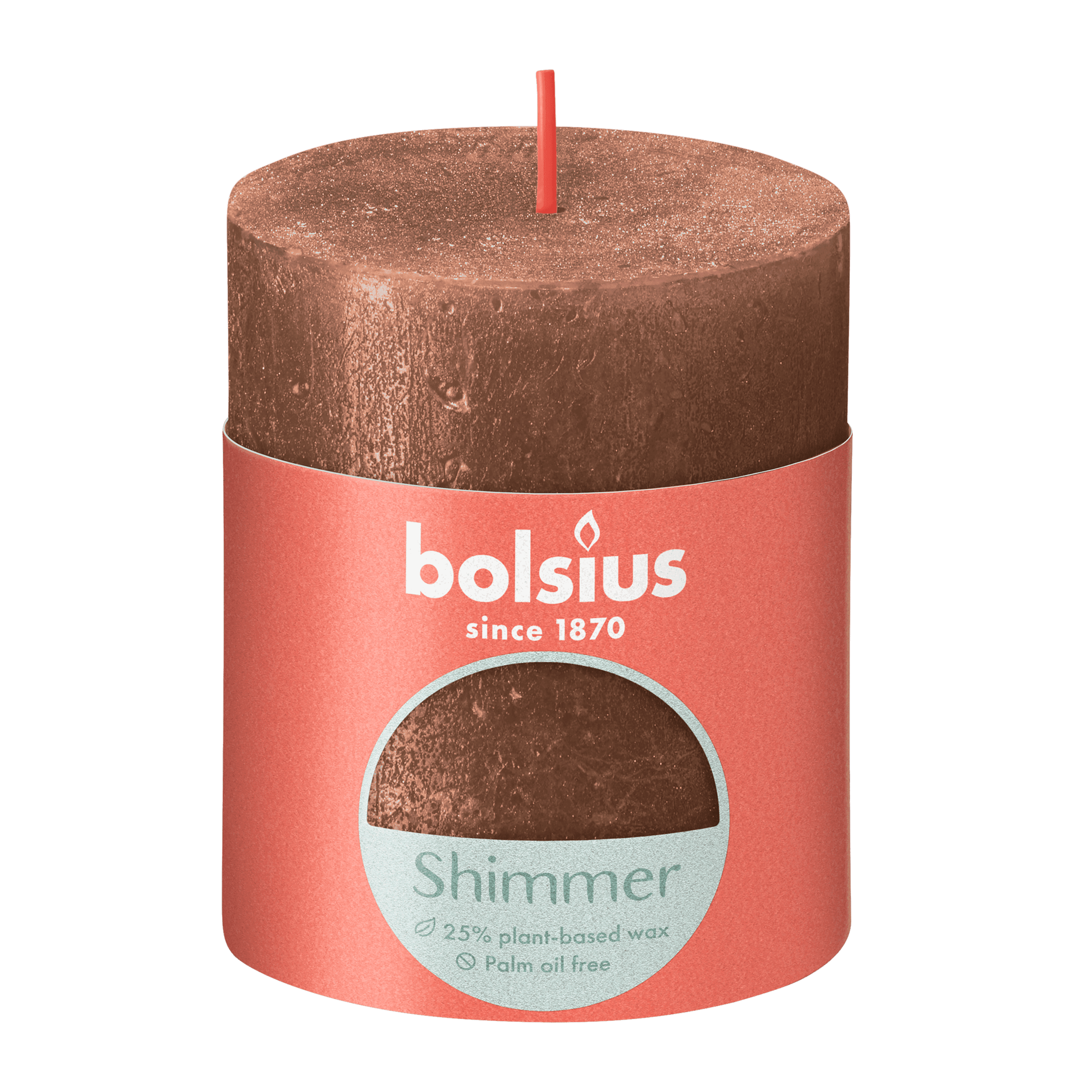 Bolsius Stompkaars Shimmer 80/68 Copper