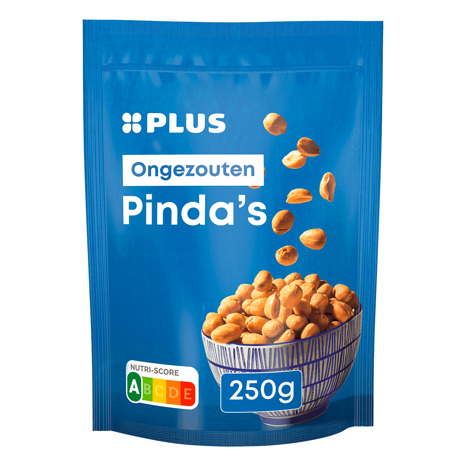 PLUS Pinda's ongezouten 250 gram