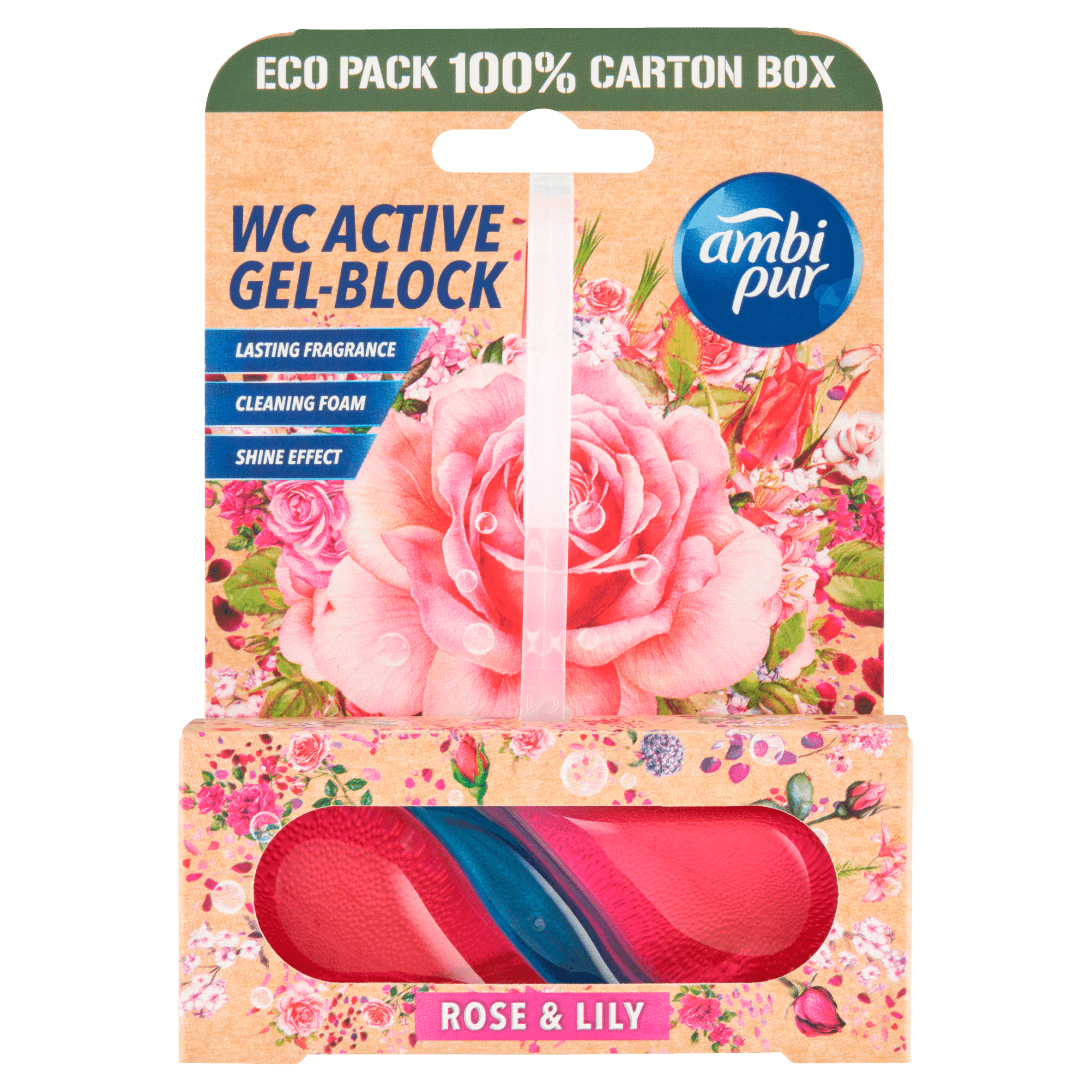 Ambipur Toiletblok Tri-Gel rose and lily