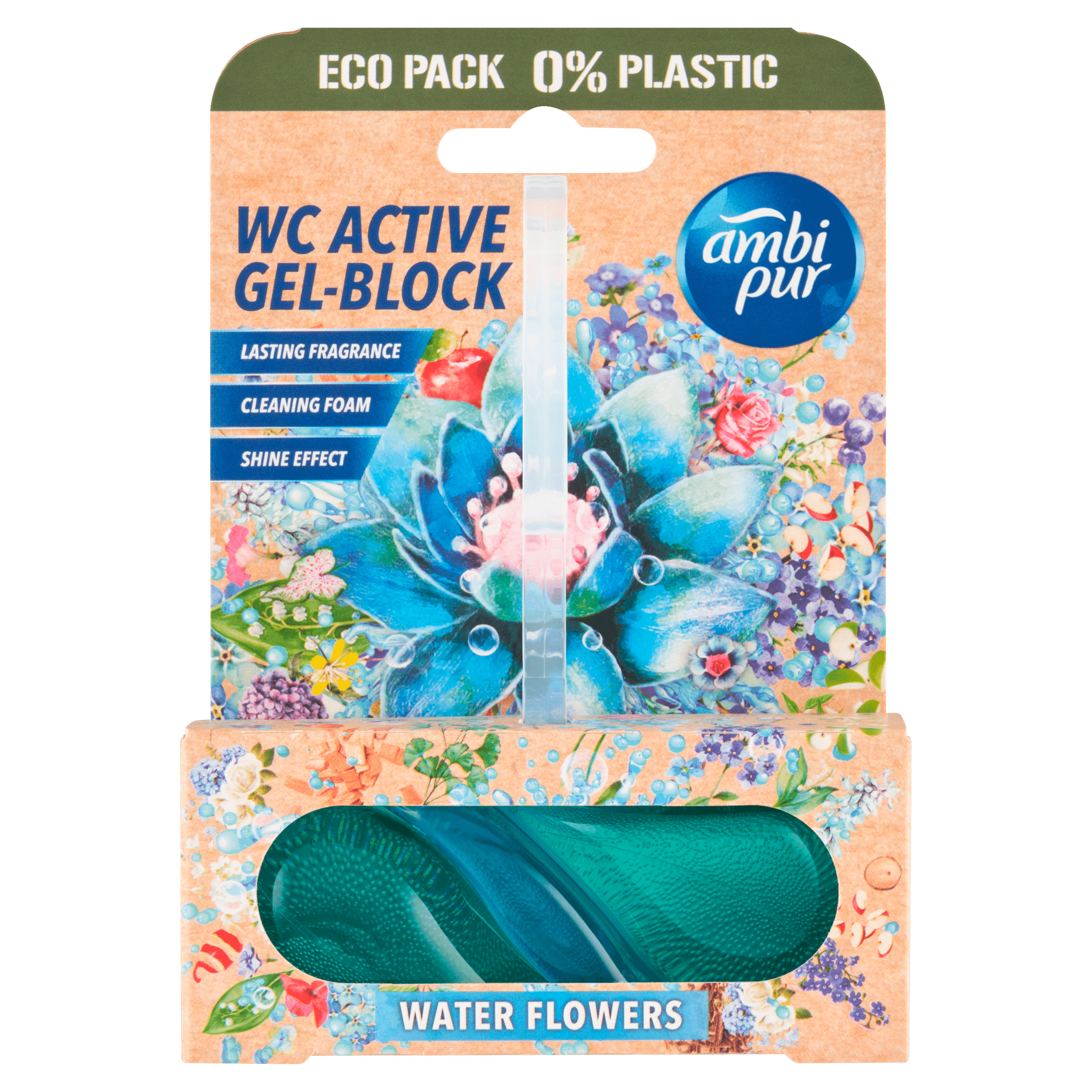 Ambipur Toiletblok Tri-Gel water blue blossom