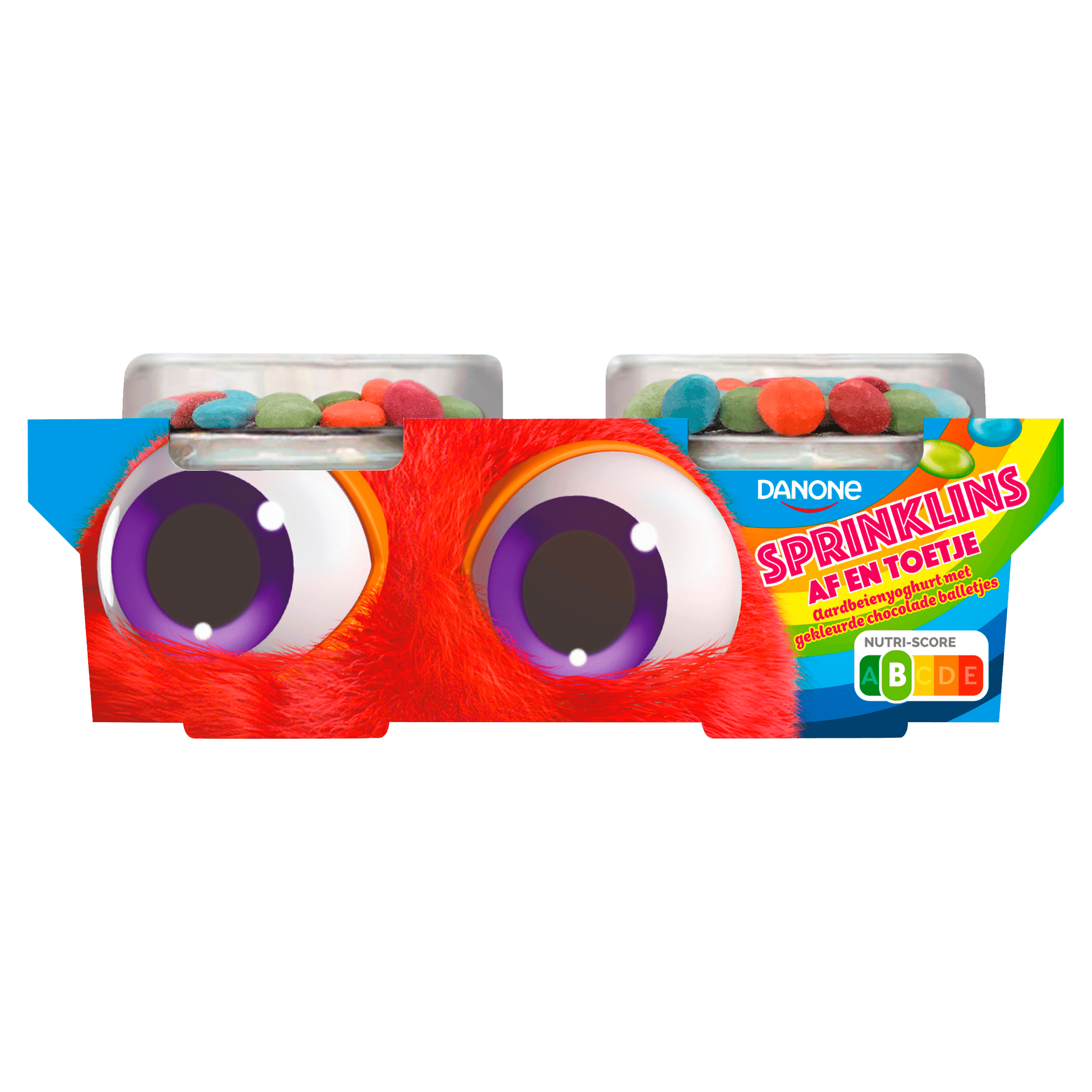 Danone Af & Toetje Sprinklins Yoghurt Aardbei