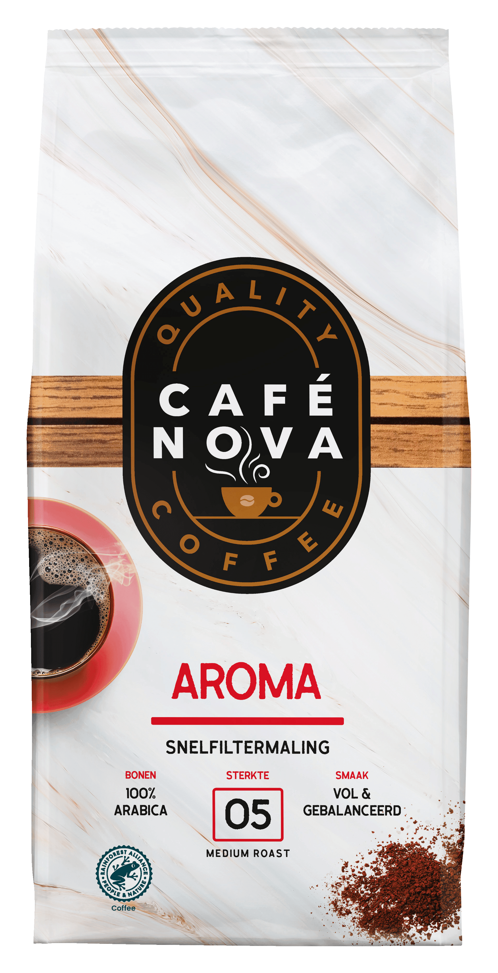 Café Nova Filterkoffie roodmerk