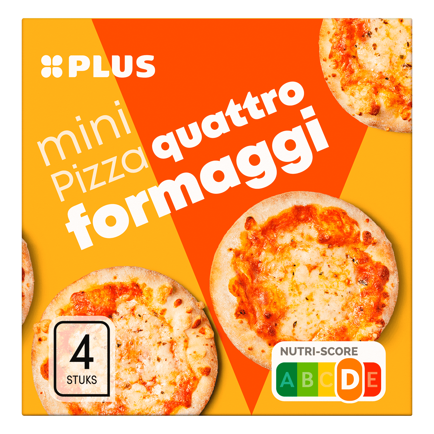 PLUS Mini pizza quattro formaggi