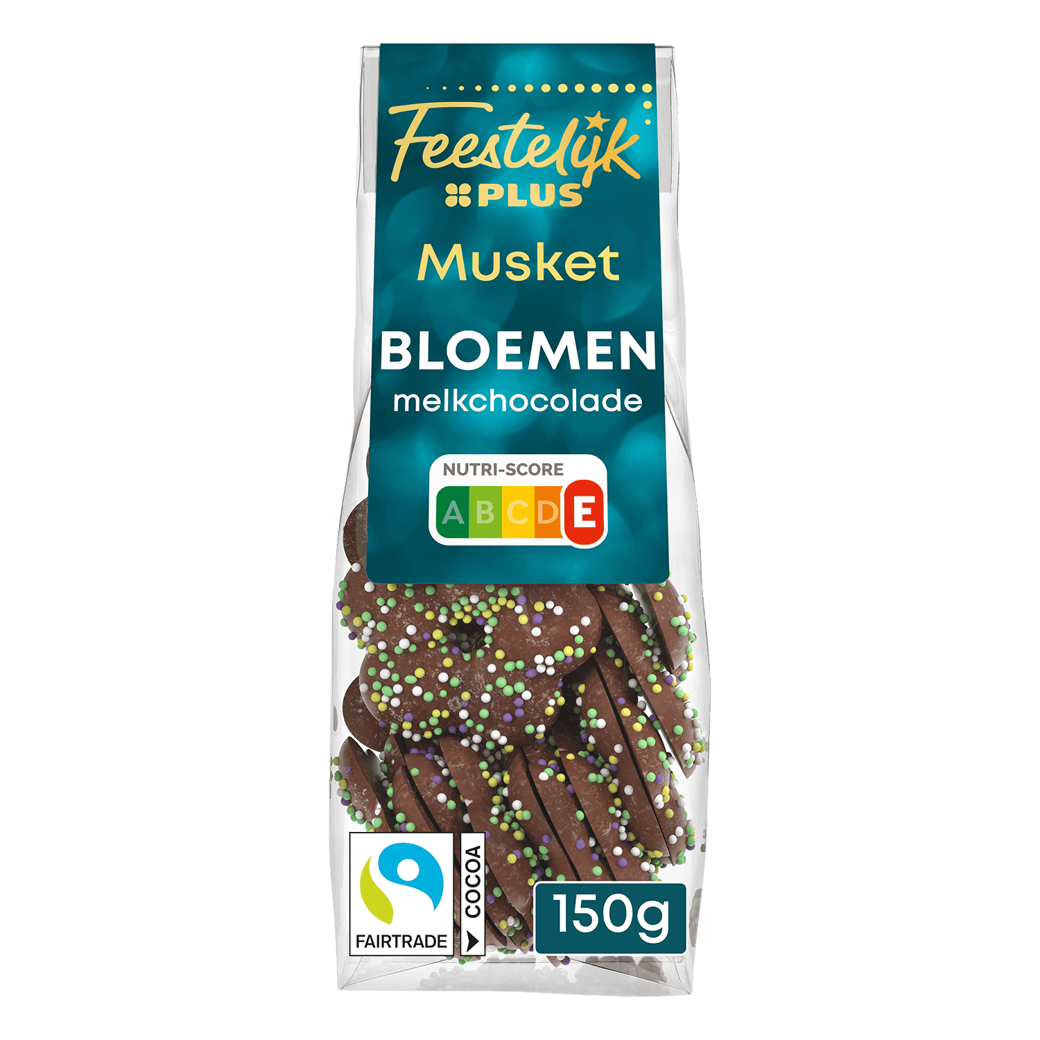 Feestelijk PLUS Chocolade bloemen met musket