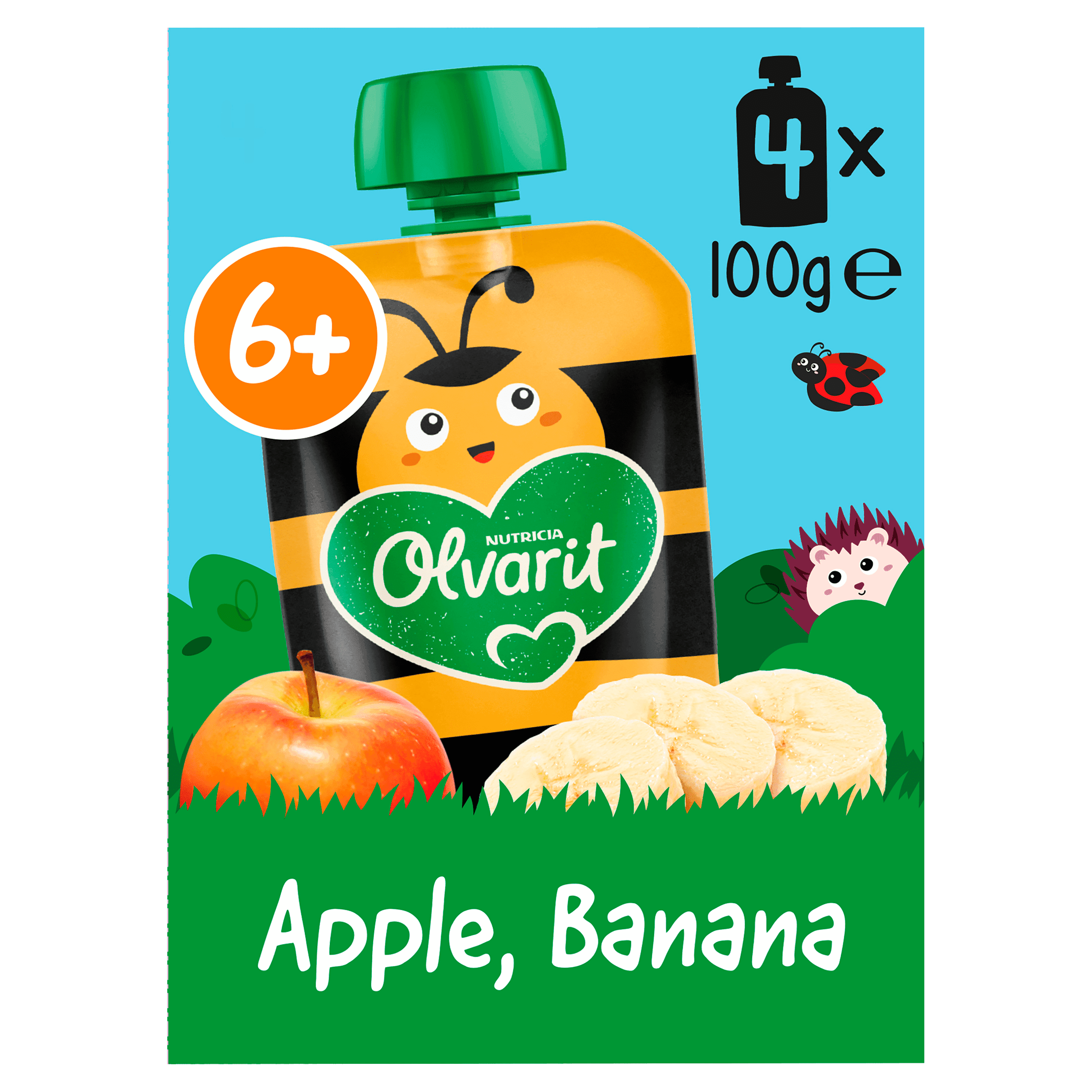 Olvarit 6+mnd Knijpfruit Appel Banaan