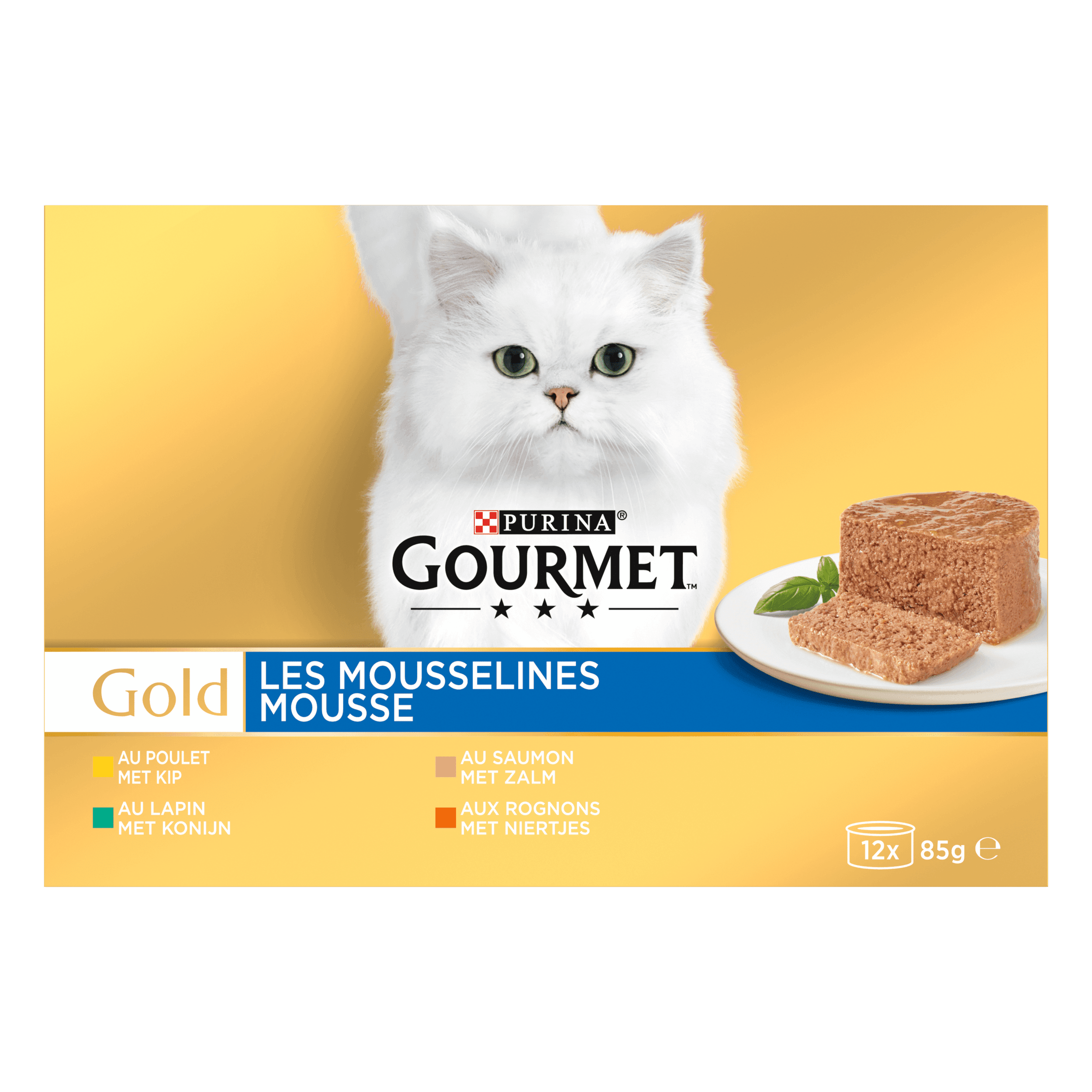 Gourmet Gold mousse kattenvoer nat vlees/vis