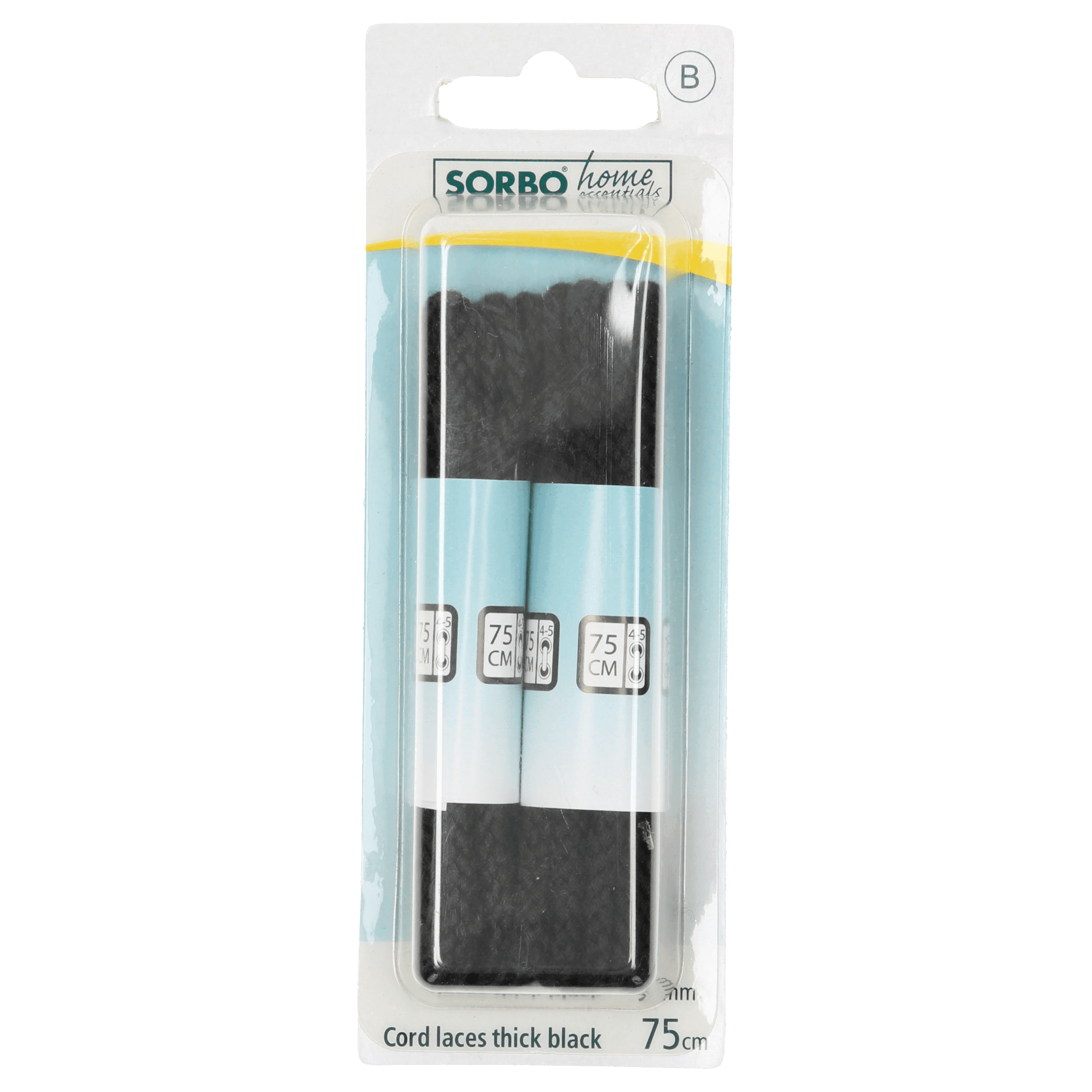 Sorbo Koordveters grof zwart 75CM