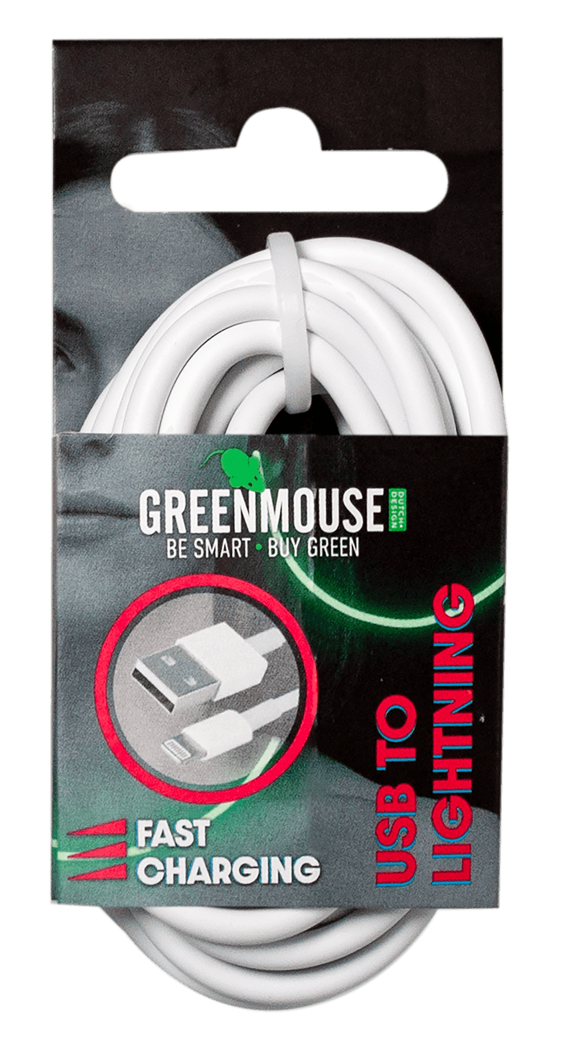 GreenMouse Lightning data cable - 2m