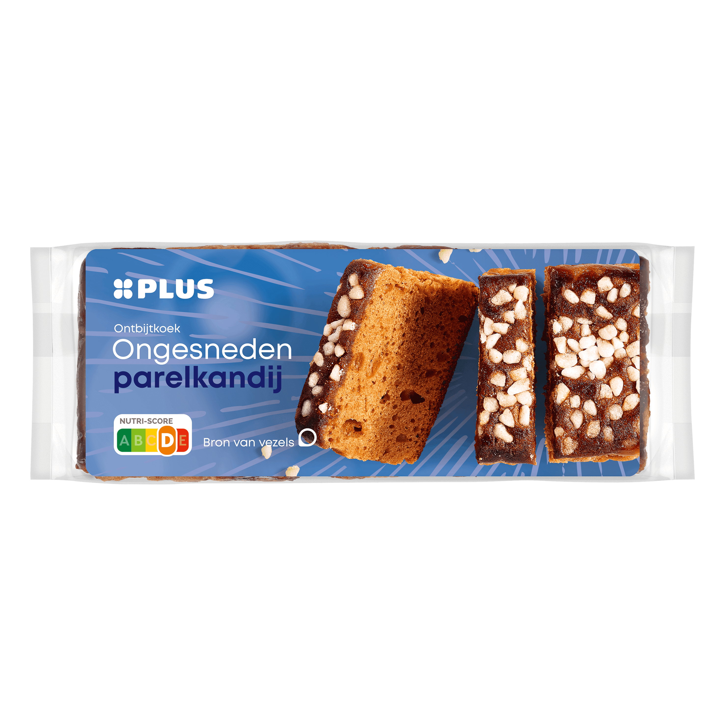 PLUS Ontbijtkoek Parelkandij ongesn