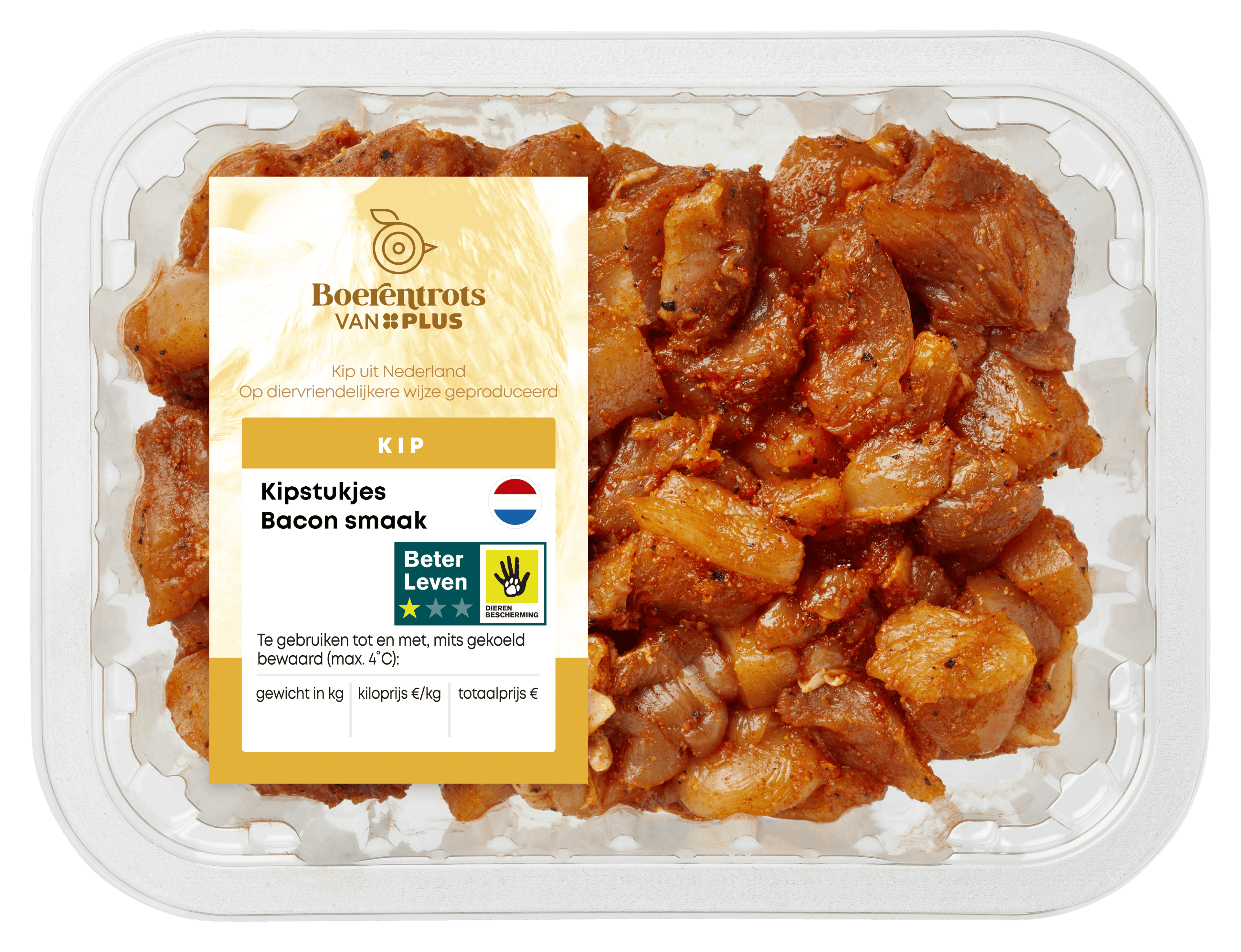 PLUS Boerentrots Kipstukjes Bacon smaak