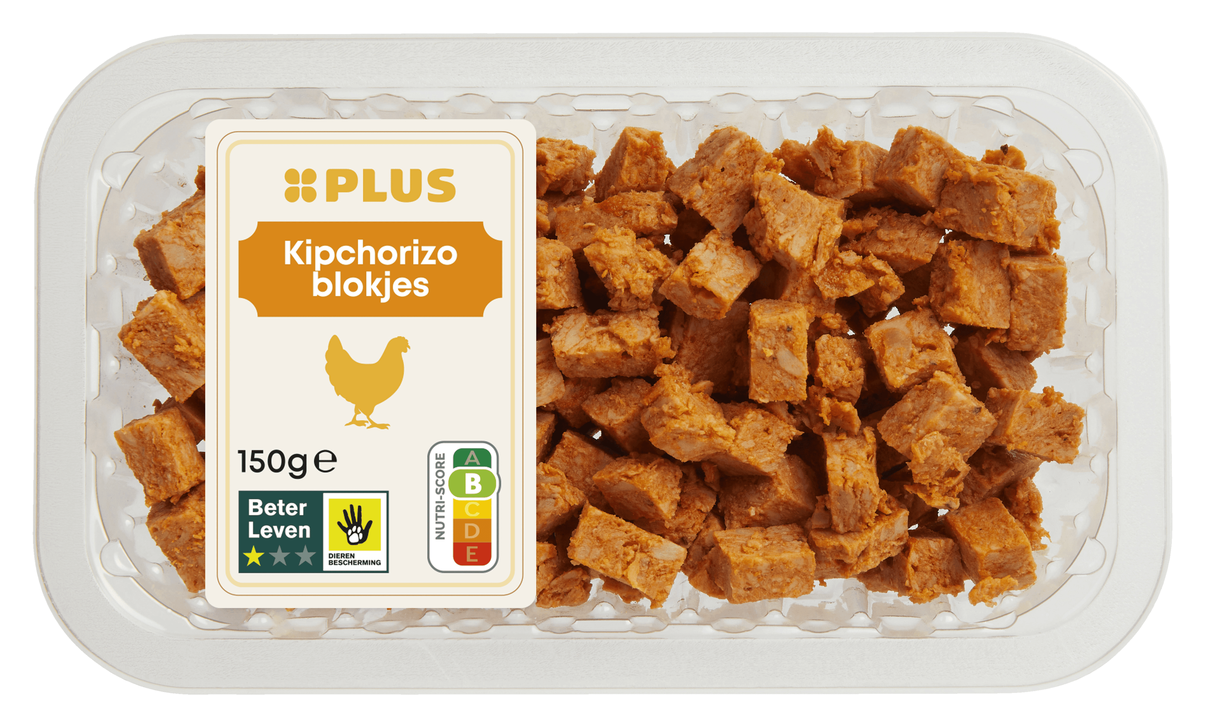 PLUS Kip chorizoblokjes