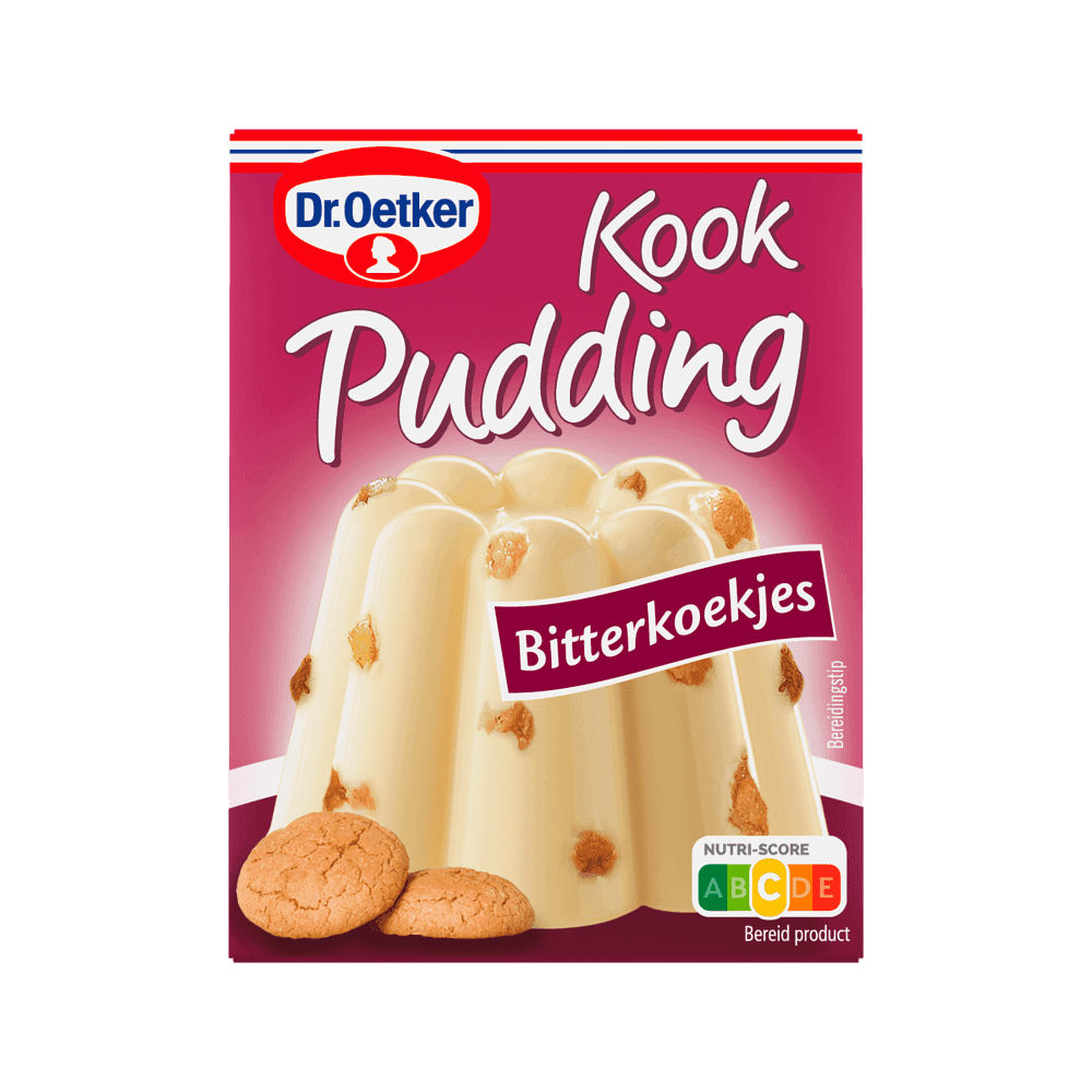Dr. Oetker kookpudding bitterkoekjes