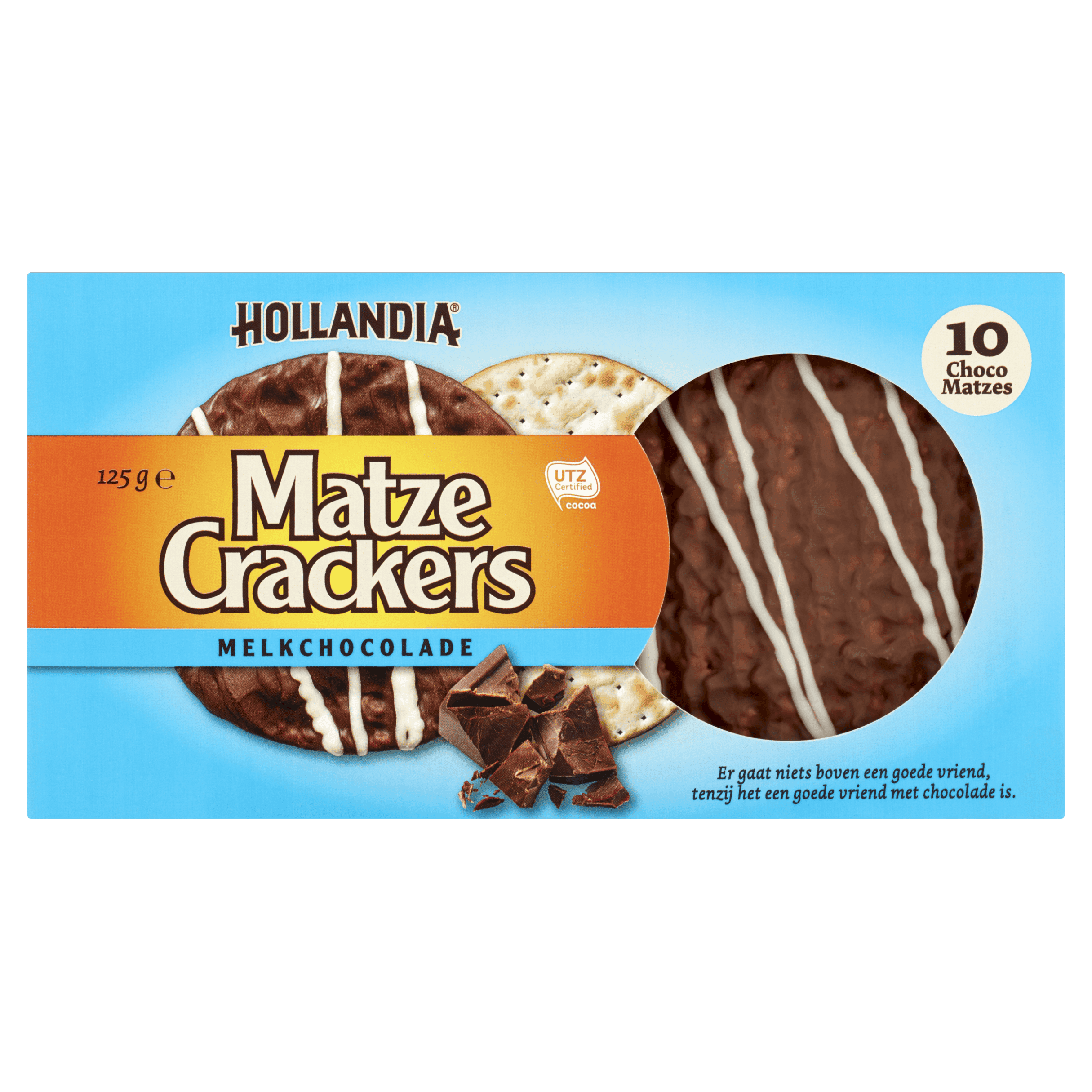 Hollandia Matzecrackers met chocolade