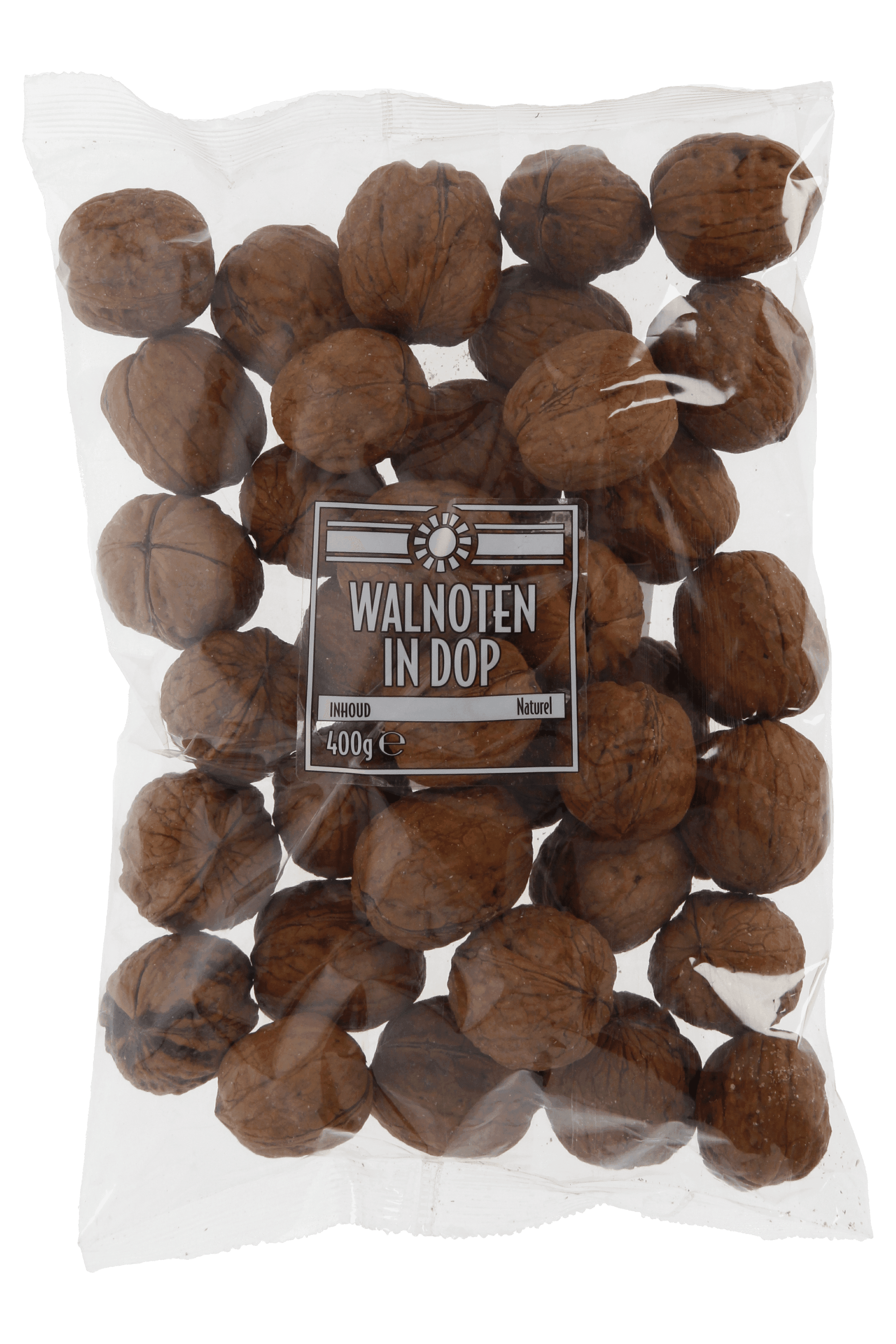 Neutraal Walnoten in dop ongebrand