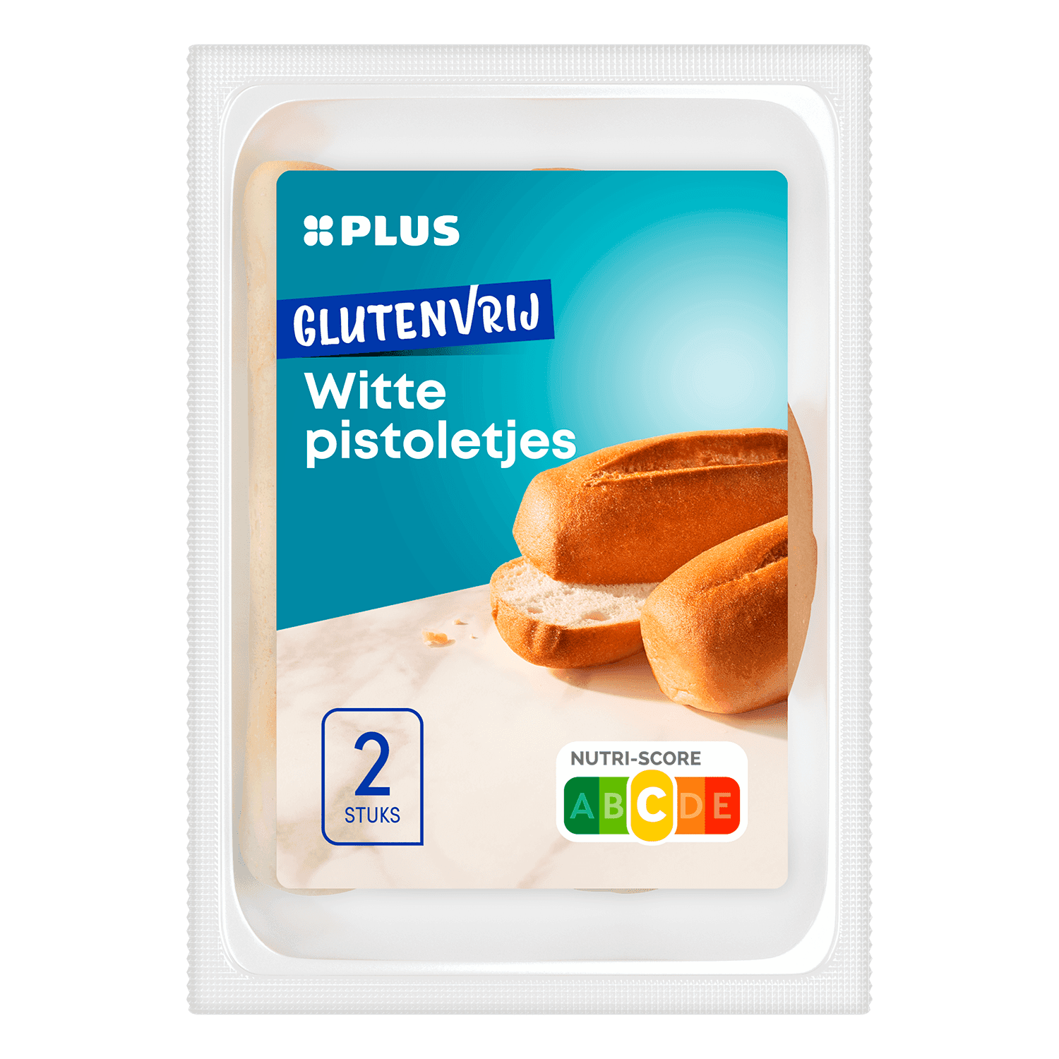 PLUS Glutenvrije pistolet wit