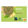 PLUS Groene thee gember 1.5 gram Fairtrade