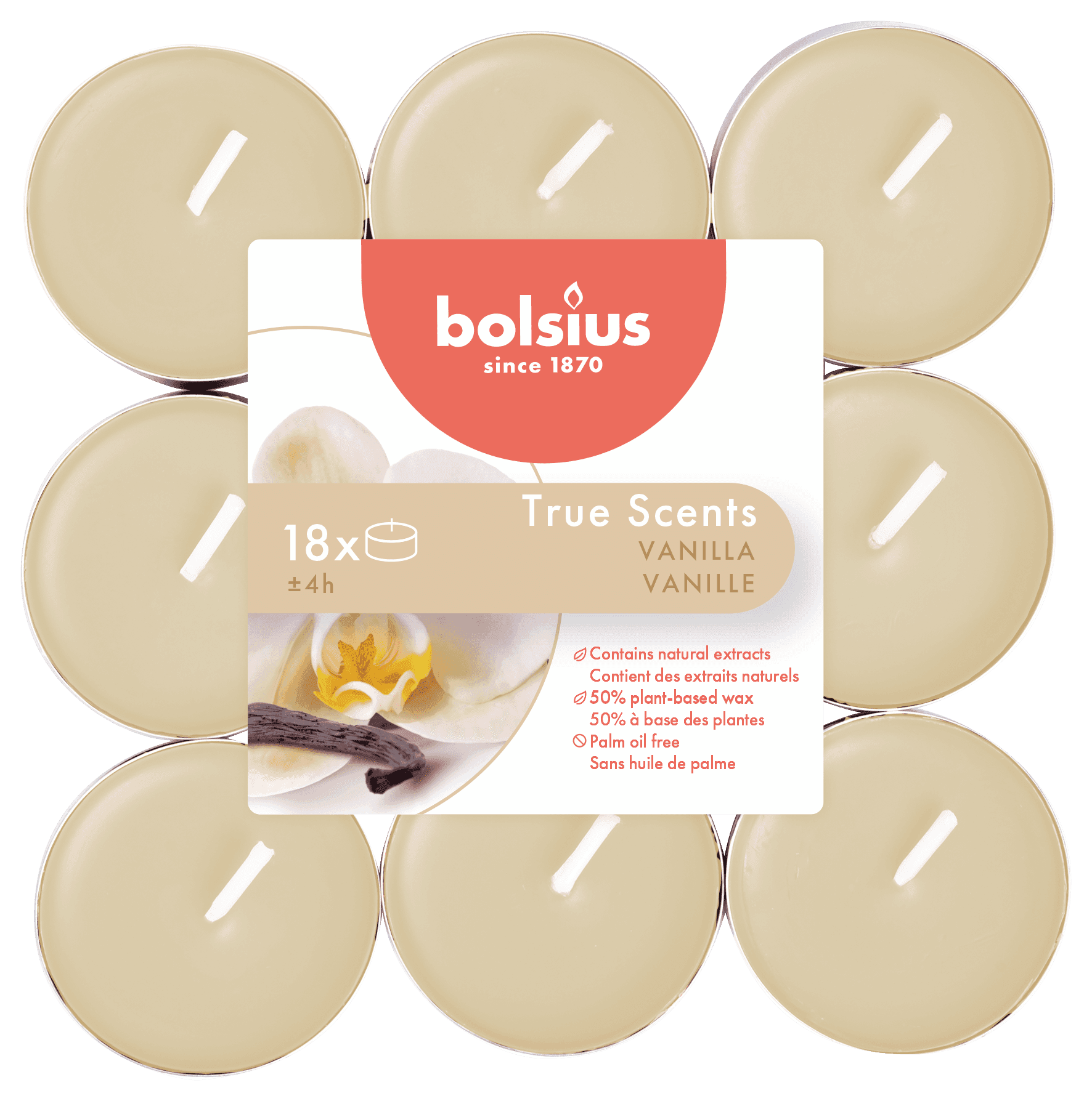 Bolsius Geurtheelicht true scents vanille