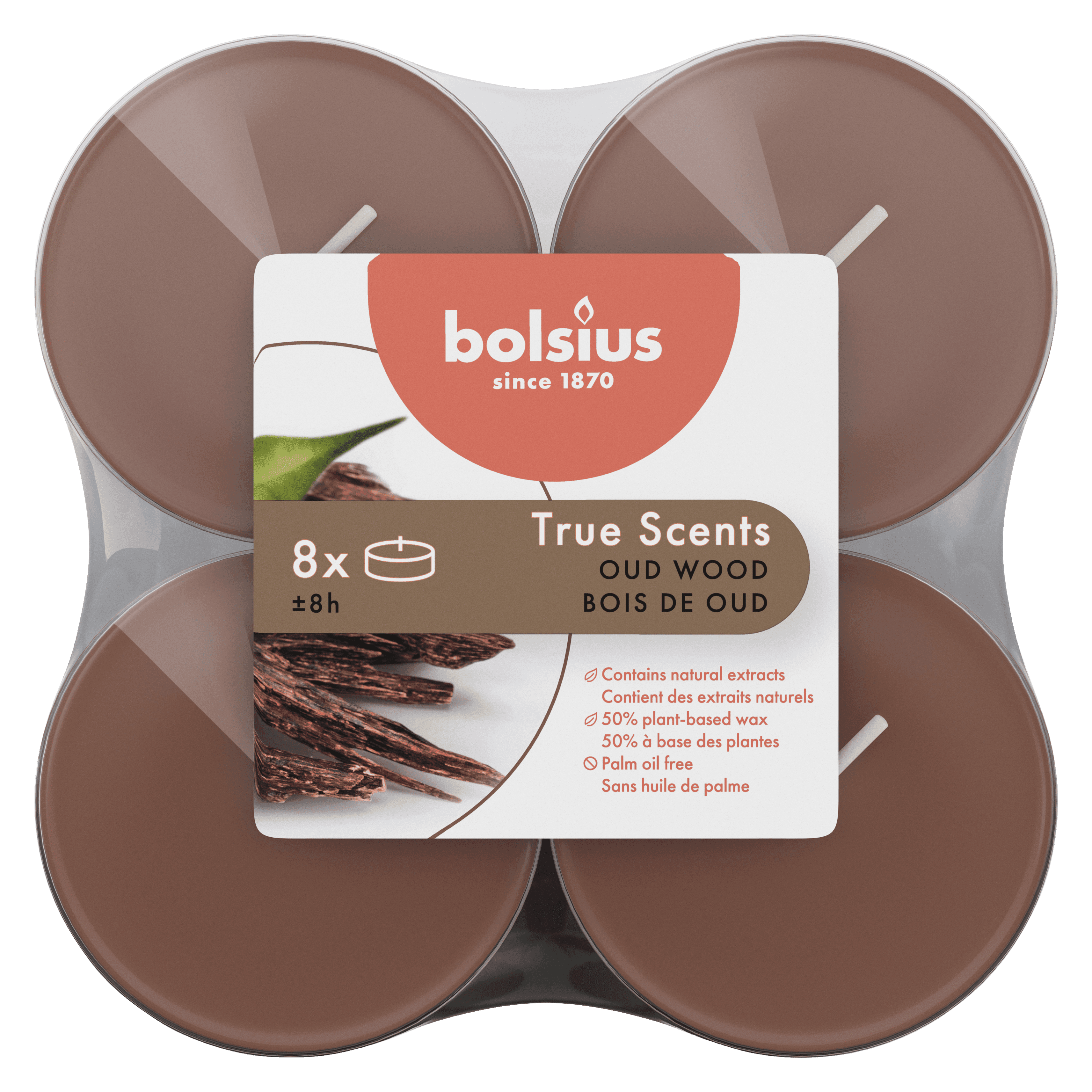 Bolsius Maxilicht true scents old wood