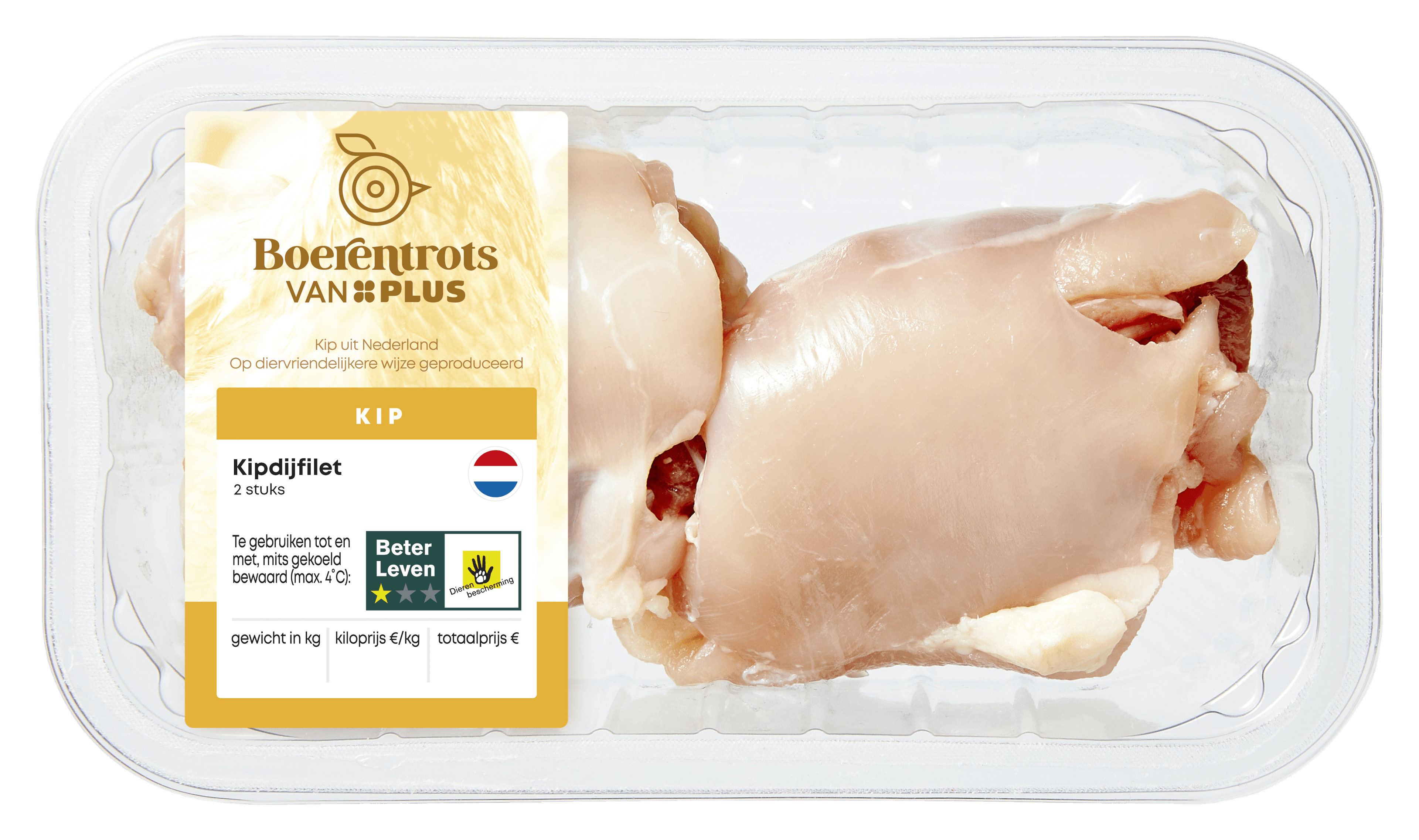 PLUS Boerentrots Kipdijfilet 2 stuks