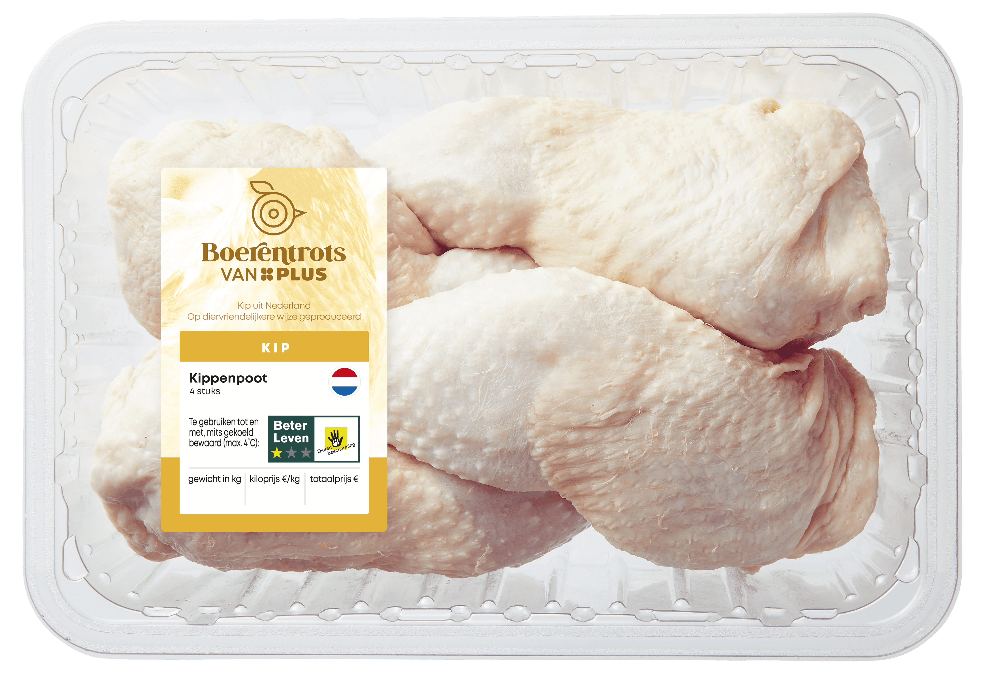 PLUS Boerentrots Kippenpoot 4st