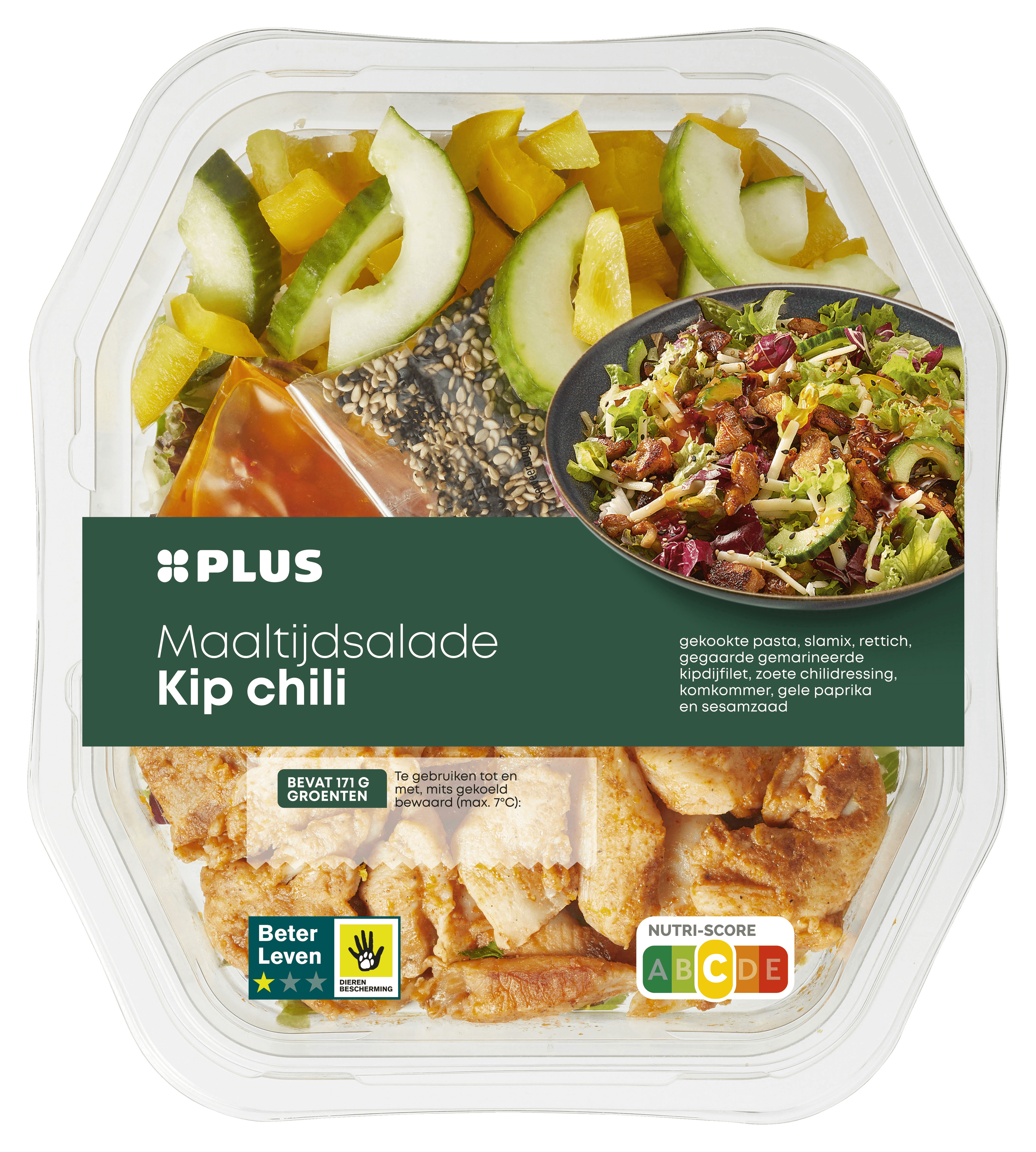 PLUS Maaltijdsalade Kip chili