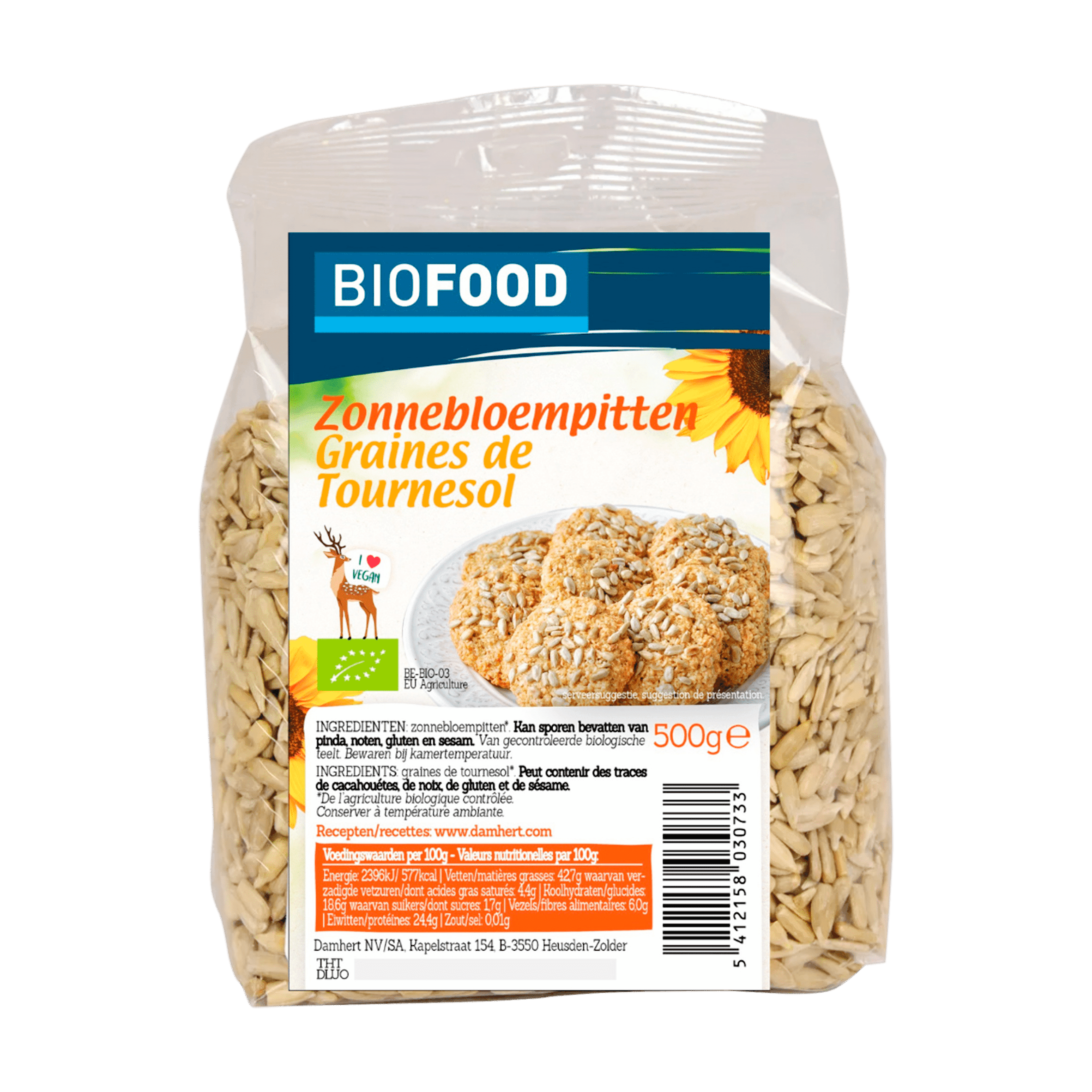Biofood Zonnebloempitten bio