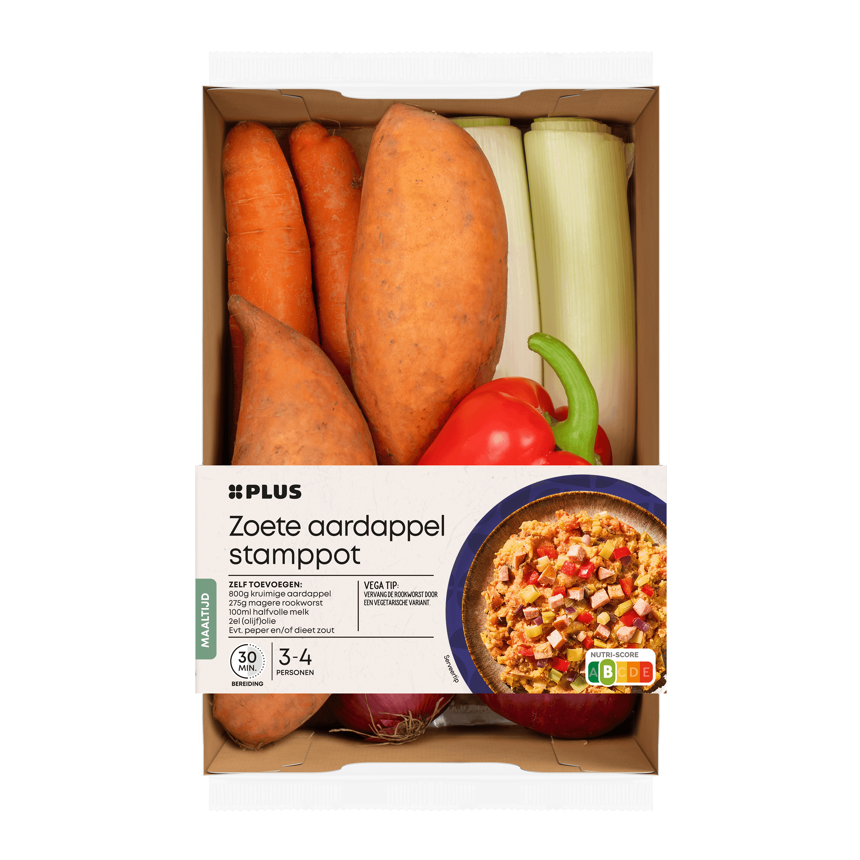 PLUS Verspakket zoete aardappelstampot