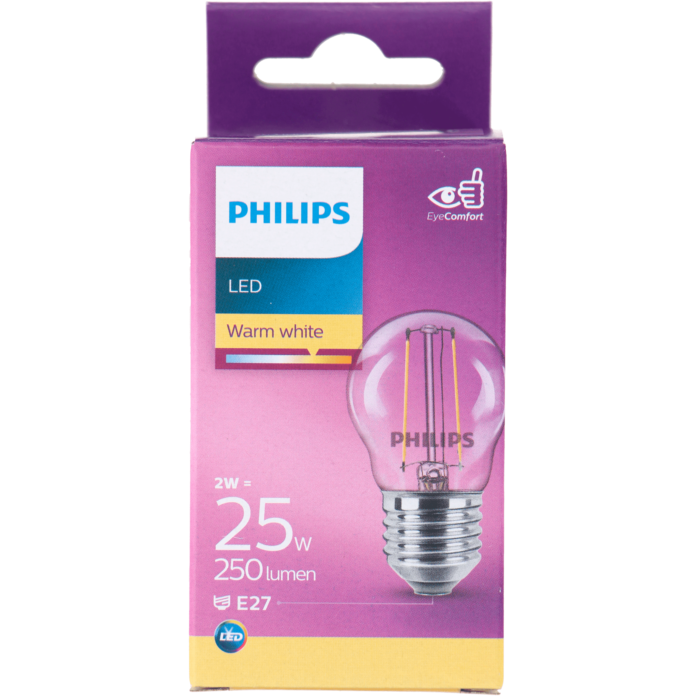 Philips LED filament kogel 25W E27 box