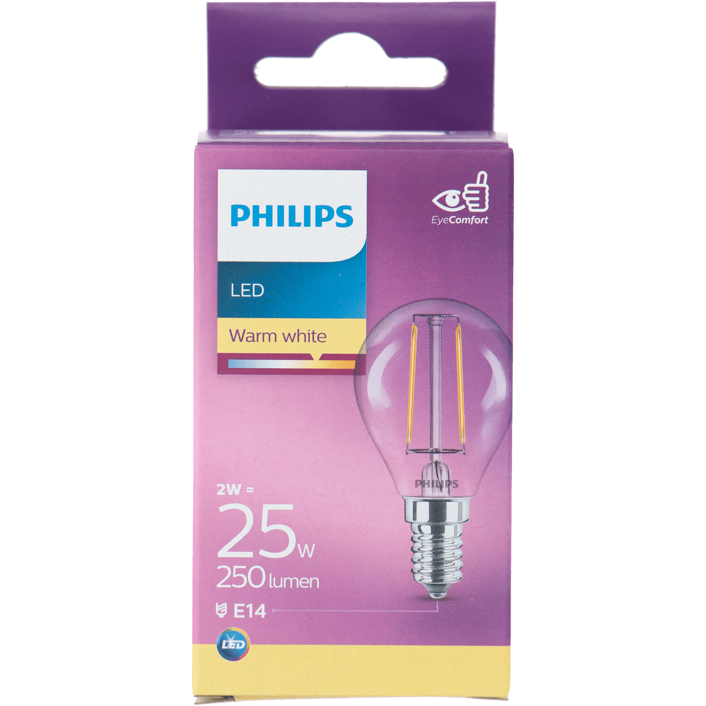 Philips LED filament kogel 25W E14 box